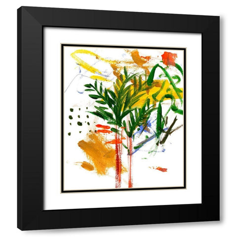 Jungle in My Heart II Black Modern Wood Framed Art Print with Double Matting by Wang, Melissa