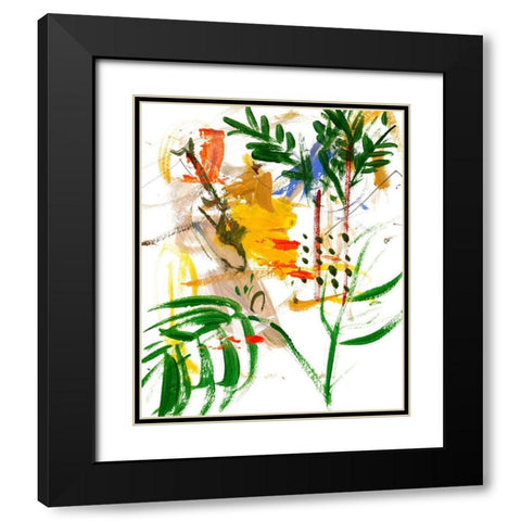 Jungle in My Heart IV Black Modern Wood Framed Art Print with Double Matting by Wang, Melissa
