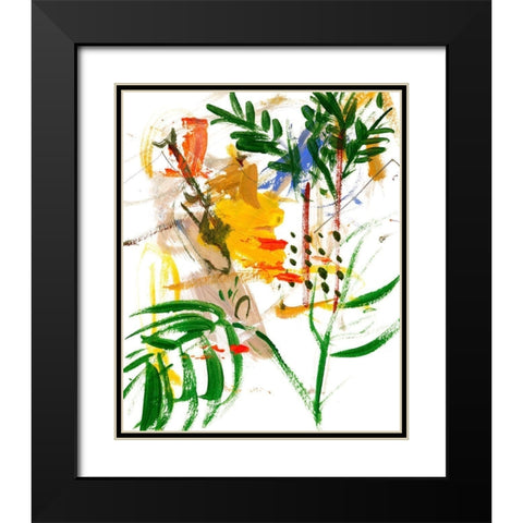 Jungle in My Heart IV Black Modern Wood Framed Art Print with Double Matting by Wang, Melissa