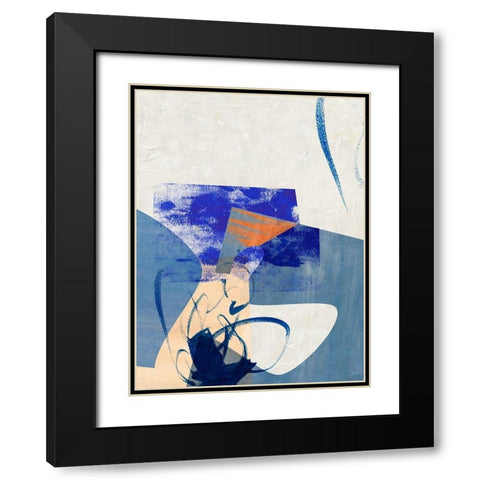 Night Fragment I Black Modern Wood Framed Art Print with Double Matting by Wang, Melissa