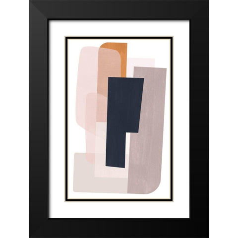 Embedded I Black Modern Wood Framed Art Print with Double Matting by Scarvey, Emma