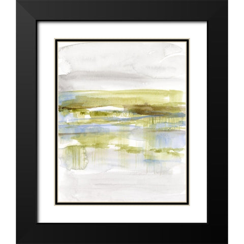 Olive Marsh I Black Modern Wood Framed Art Print with Double Matting by Goldberger, Jennifer