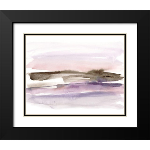 Purple Umber II Black Modern Wood Framed Art Print with Double Matting by Goldberger, Jennifer