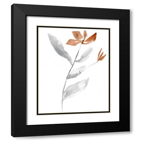 Simple Stem I Black Modern Wood Framed Art Print with Double Matting by Goldberger, Jennifer