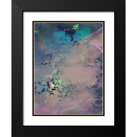Cosmic Unicorn II Black Modern Wood Framed Art Print with Double Matting by Ilosky, Pam