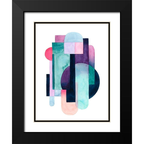 Urban Deco I Black Modern Wood Framed Art Print with Double Matting by Popp, Grace