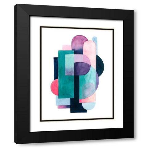 Urban Deco II Black Modern Wood Framed Art Print with Double Matting by Popp, Grace