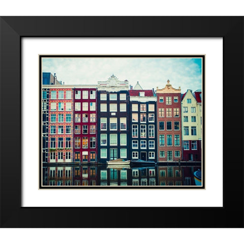 Canal Vibes I Black Modern Wood Framed Art Print with Double Matting by Quintero, Sonja