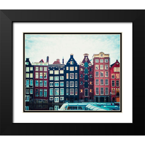 Canal Vibes II Black Modern Wood Framed Art Print with Double Matting by Quintero, Sonja