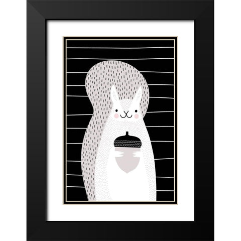 Custom Mix and Match Animal X Black Modern Wood Framed Art Print with Double Matting by Borges, Victoria