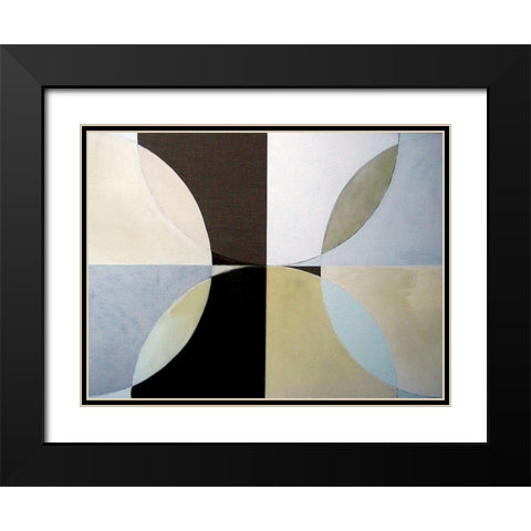 Clear Intentions II Black Modern Wood Framed Art Print with Double Matting by Bellissimo Art