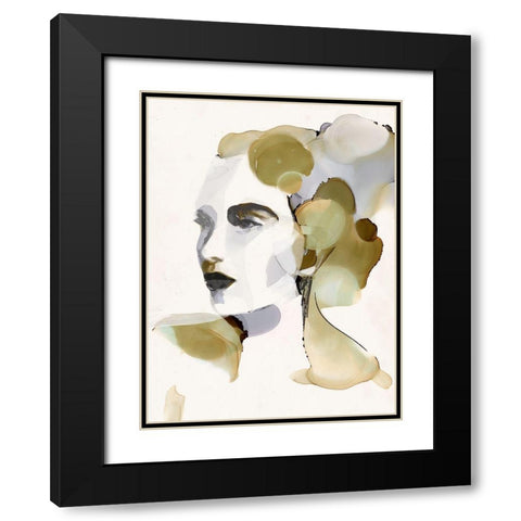 Organic Portrait I Black Modern Wood Framed Art Print with Double Matting by Borges, Victoria