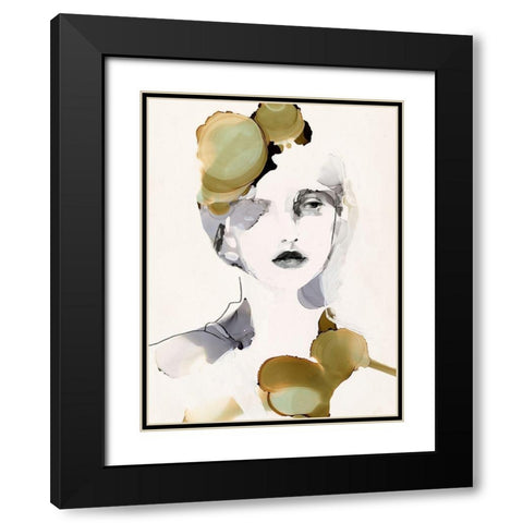 Organic Portrait II Black Modern Wood Framed Art Print with Double Matting by Borges, Victoria