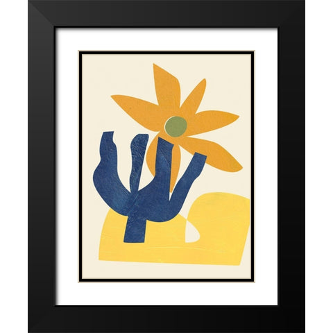 Desert Wind III Black Modern Wood Framed Art Print with Double Matting by Wang, Melissa