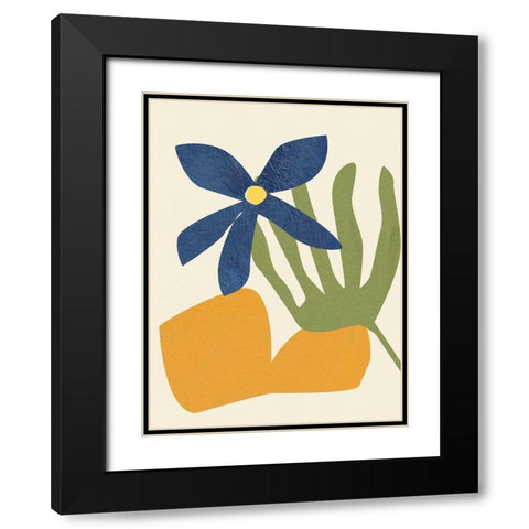 Desert Wind IV Black Modern Wood Framed Art Print with Double Matting by Wang, Melissa