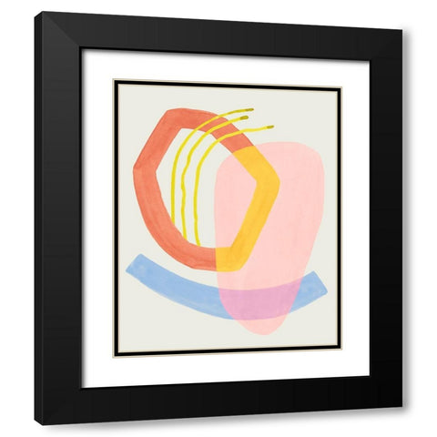 Mod Stitch I Black Modern Wood Framed Art Print with Double Matting by Popp, Grace
