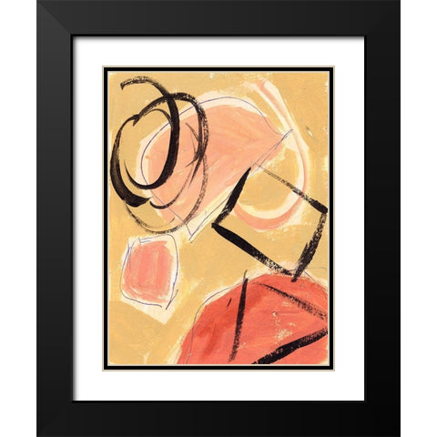 Landing IV Black Modern Wood Framed Art Print with Double Matting by Wang, Melissa