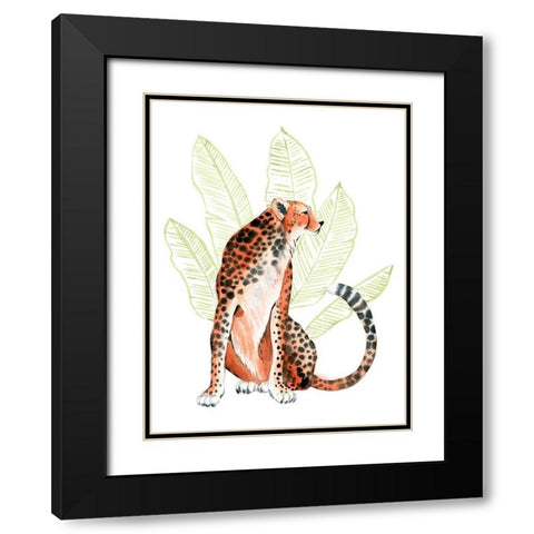 Ruby Runner II Black Modern Wood Framed Art Print with Double Matting by Popp, Grace