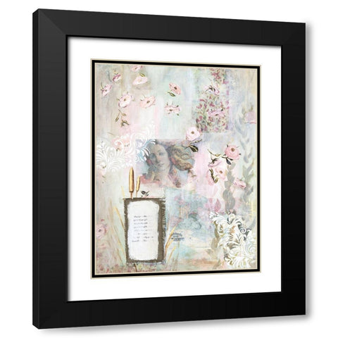 Botticellis Dream I Black Modern Wood Framed Art Print with Double Matting by Iafrate, Sandra