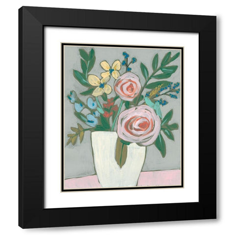 Sweet and Quirky II Black Modern Wood Framed Art Print with Double Matting by Goldberger, Jennifer