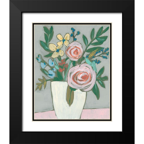 Sweet and Quirky II Black Modern Wood Framed Art Print with Double Matting by Goldberger, Jennifer