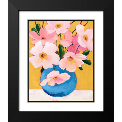 Sunday Flora I Black Modern Wood Framed Art Print with Double Matting by Popp, Grace