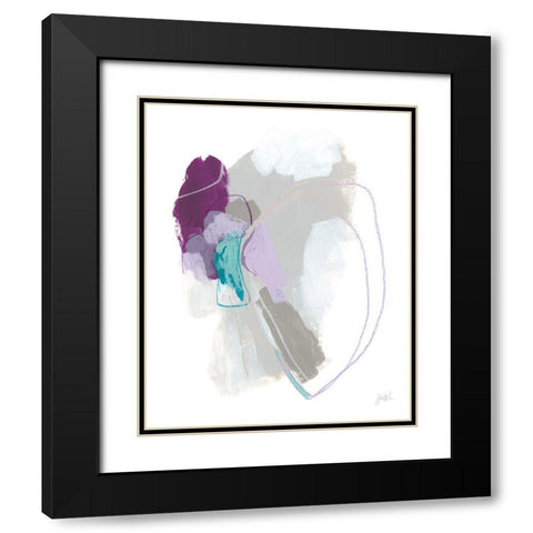 Amethyst Arc I Black Modern Wood Framed Art Print with Double Matting by Vess, June Erica