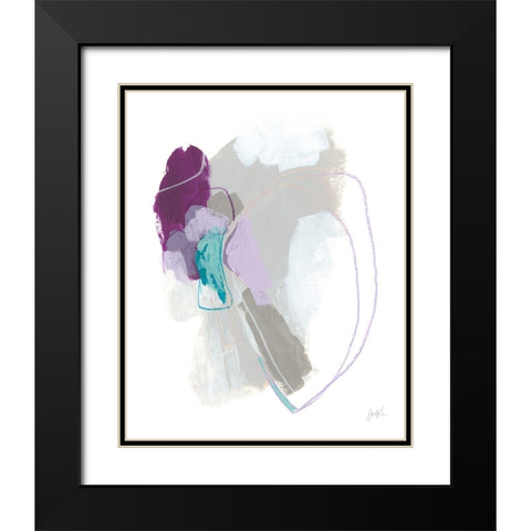 Amethyst Arc I Black Modern Wood Framed Art Print with Double Matting by Vess, June Erica