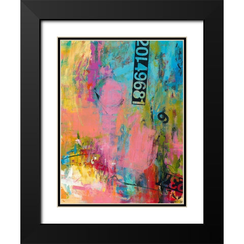 Silks Black Modern Wood Framed Art Print with Double Matting by Bothne, Janet
