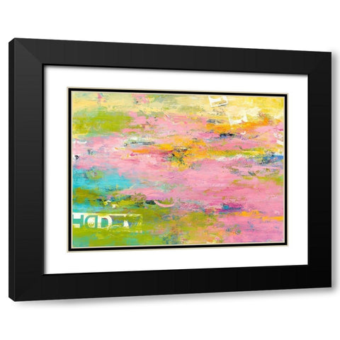 Bits and Pieces Black Modern Wood Framed Art Print with Double Matting by Bothne, Janet