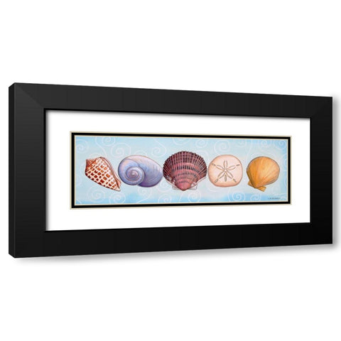 2-UP Sea Dwellers I Black Modern Wood Framed Art Print with Double Matting by Russell, Wendy