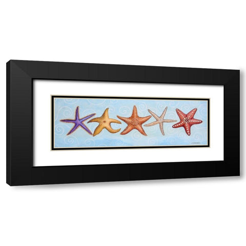 2-UP Sea Dwellers II Black Modern Wood Framed Art Print with Double Matting by Russell, Wendy