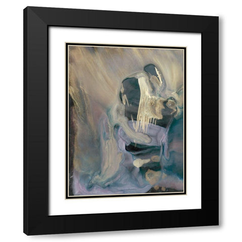 Mystery I Black Modern Wood Framed Art Print with Double Matting by Bramma, Lila