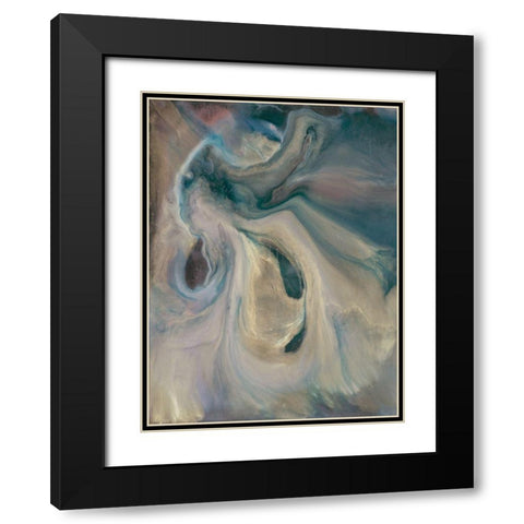 Mystery II Black Modern Wood Framed Art Print with Double Matting by Bramma, Lila