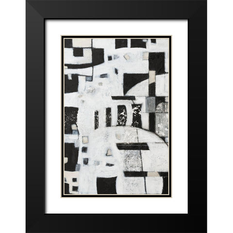 Rhapsody I Black Modern Wood Framed Art Print with Double Matting by Crawford, Beverly