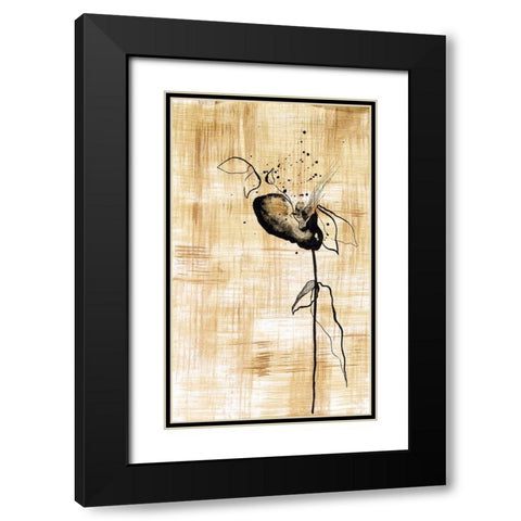Gilded Beauty III Black Modern Wood Framed Art Print with Double Matting by Liama, Lily