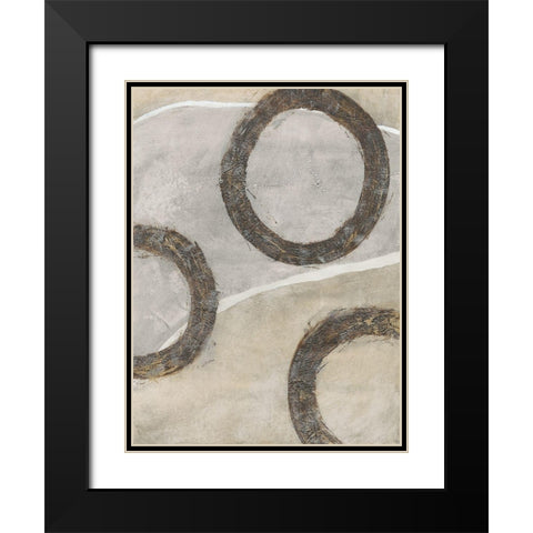 Ringlets I Black Modern Wood Framed Art Print with Double Matting by OToole, Tim