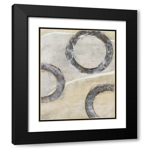 Embellished Ringlets I Black Modern Wood Framed Art Print with Double Matting by OToole, Tim