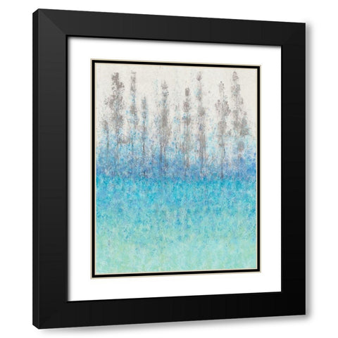 Cypress Border I Black Modern Wood Framed Art Print with Double Matting by OToole, Tim