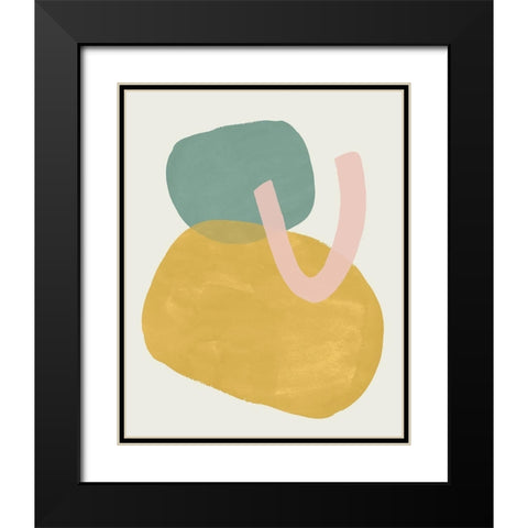 Cirque III Black Modern Wood Framed Art Print with Double Matting by Borges, Victoria