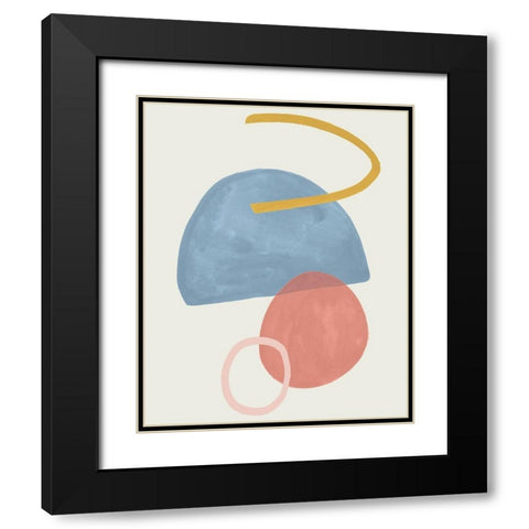 Cirque IV Black Modern Wood Framed Art Print with Double Matting by Borges, Victoria