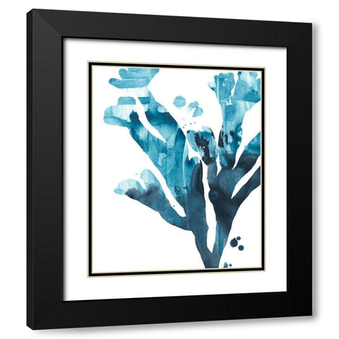 Inkwash Kelp II Black Modern Wood Framed Art Print with Double Matting by Vess, June Erica