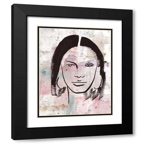 Feminas II Black Modern Wood Framed Art Print with Double Matting by Wang, Melissa