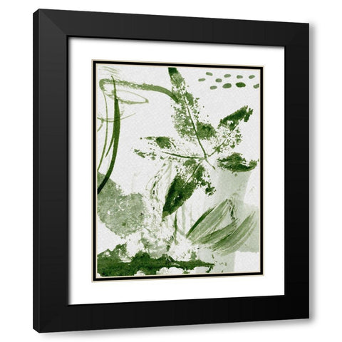 Shades of Forest I Black Modern Wood Framed Art Print with Double Matting by Wang, Melissa