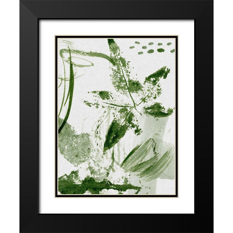 Shades of Forest I Black Modern Wood Framed Art Print with Double Matting by Wang, Melissa