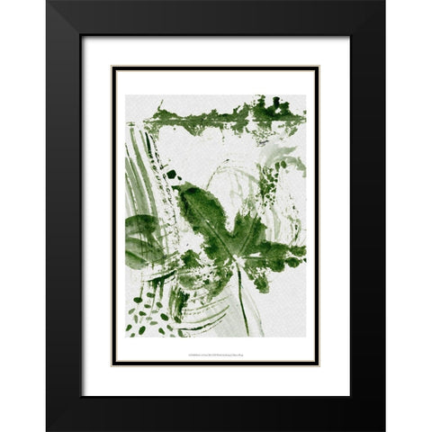 Shades of Forest III Black Modern Wood Framed Art Print with Double Matting by Wang, Mellisa