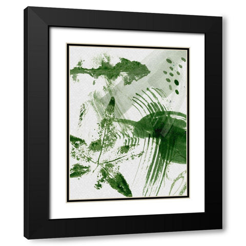 Shades of Forest IV Black Modern Wood Framed Art Print with Double Matting by Wang, Melissa