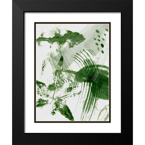 Shades of Forest IV Black Modern Wood Framed Art Print with Double Matting by Wang, Melissa