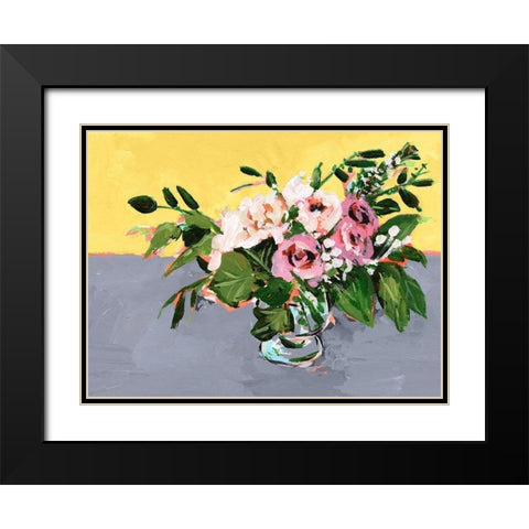 Natural Bouquet I Black Modern Wood Framed Art Print with Double Matting by Wang, Melissa