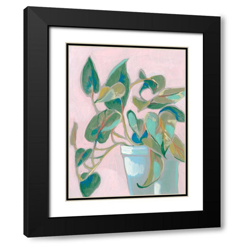 Quirky Plant I Black Modern Wood Framed Art Print with Double Matting by Goldberger, Jennifer